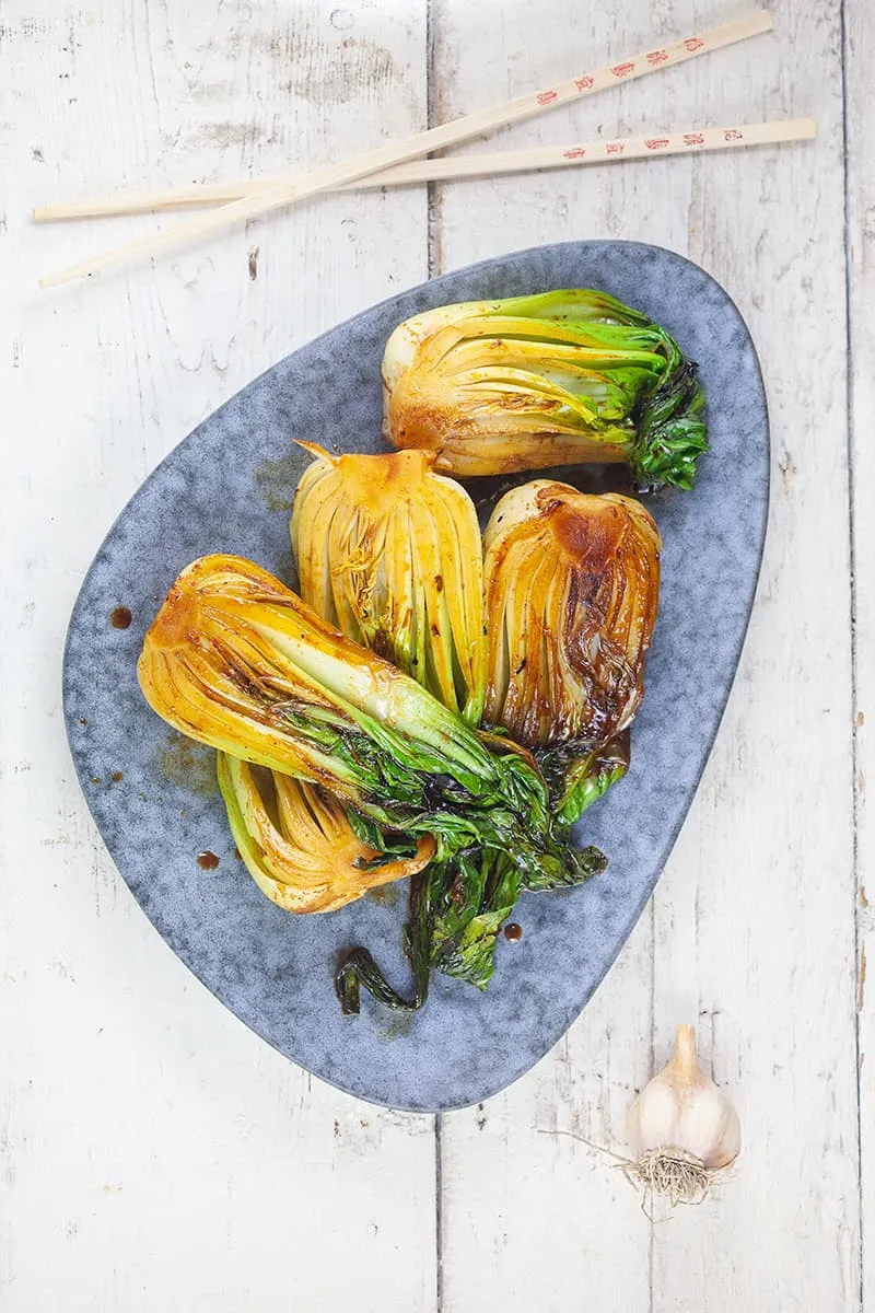 Stir-fried bok choy