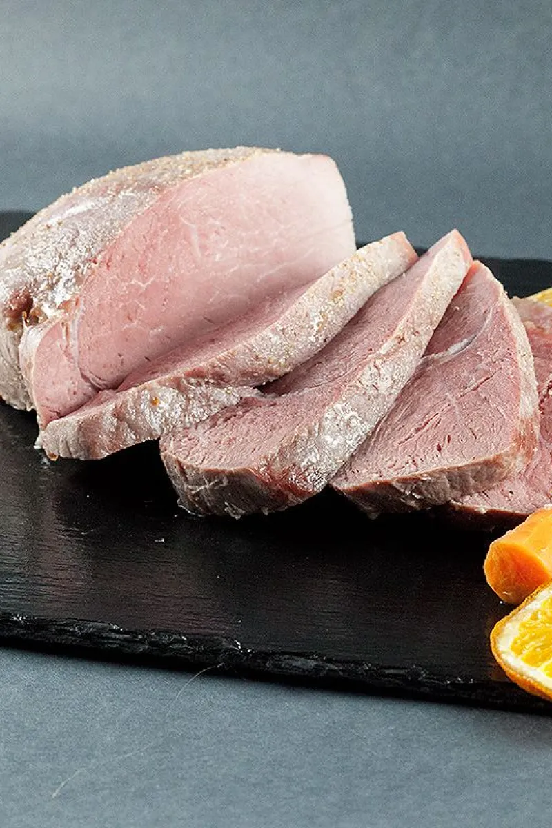 Orange baked ham