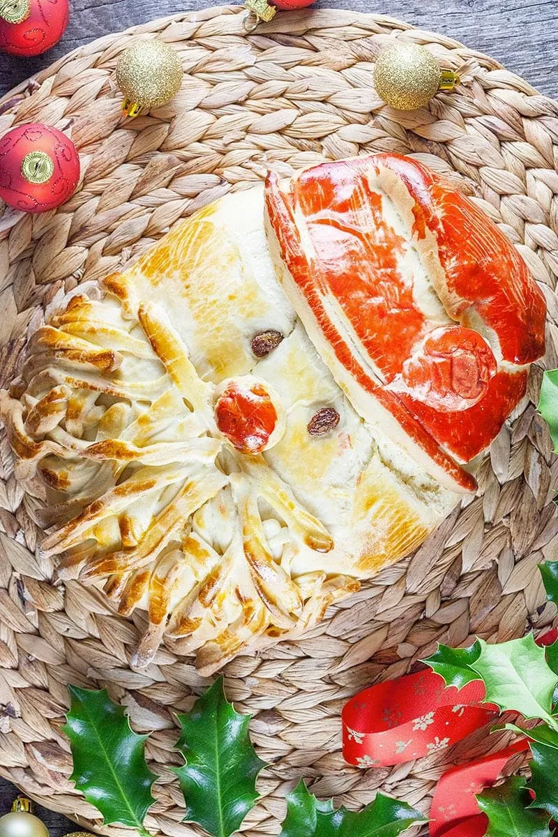 Golden Santa bread