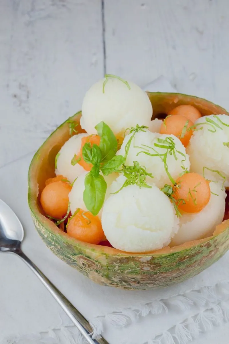 Melon sorbet