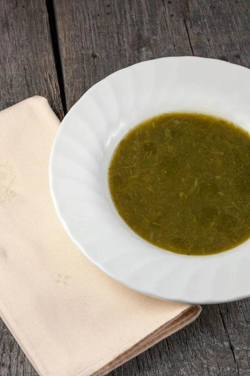 Spring onion soup