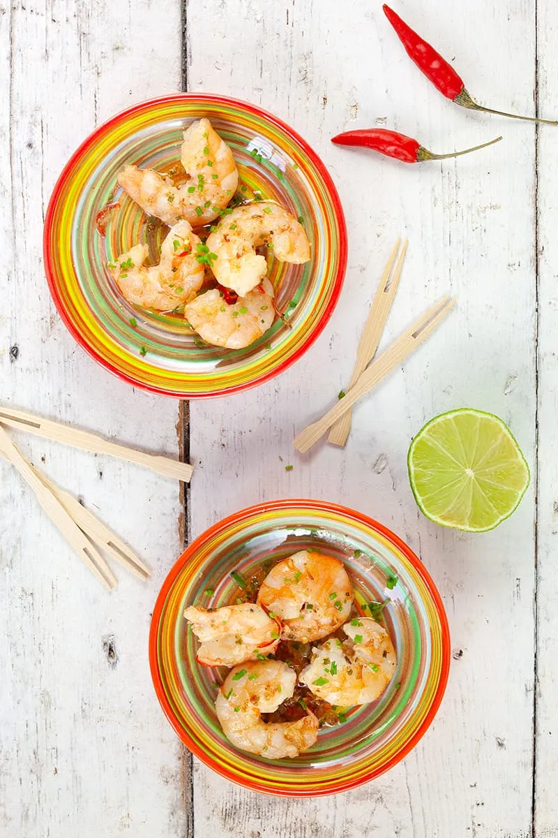 Spicy shrimps