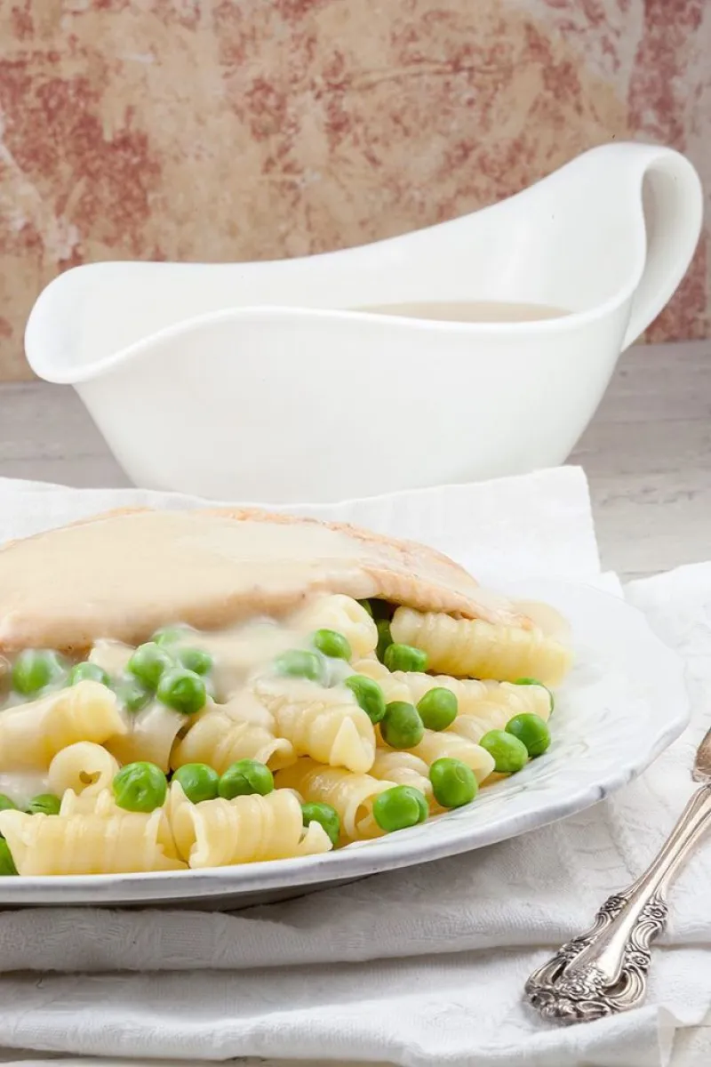 Arctic char with creamy horseradish sauce