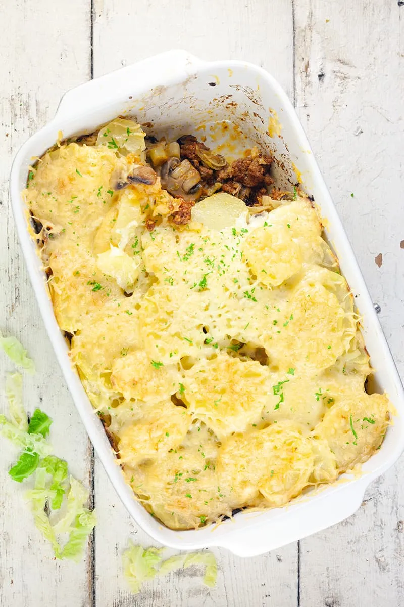 Savoy cabbage bake