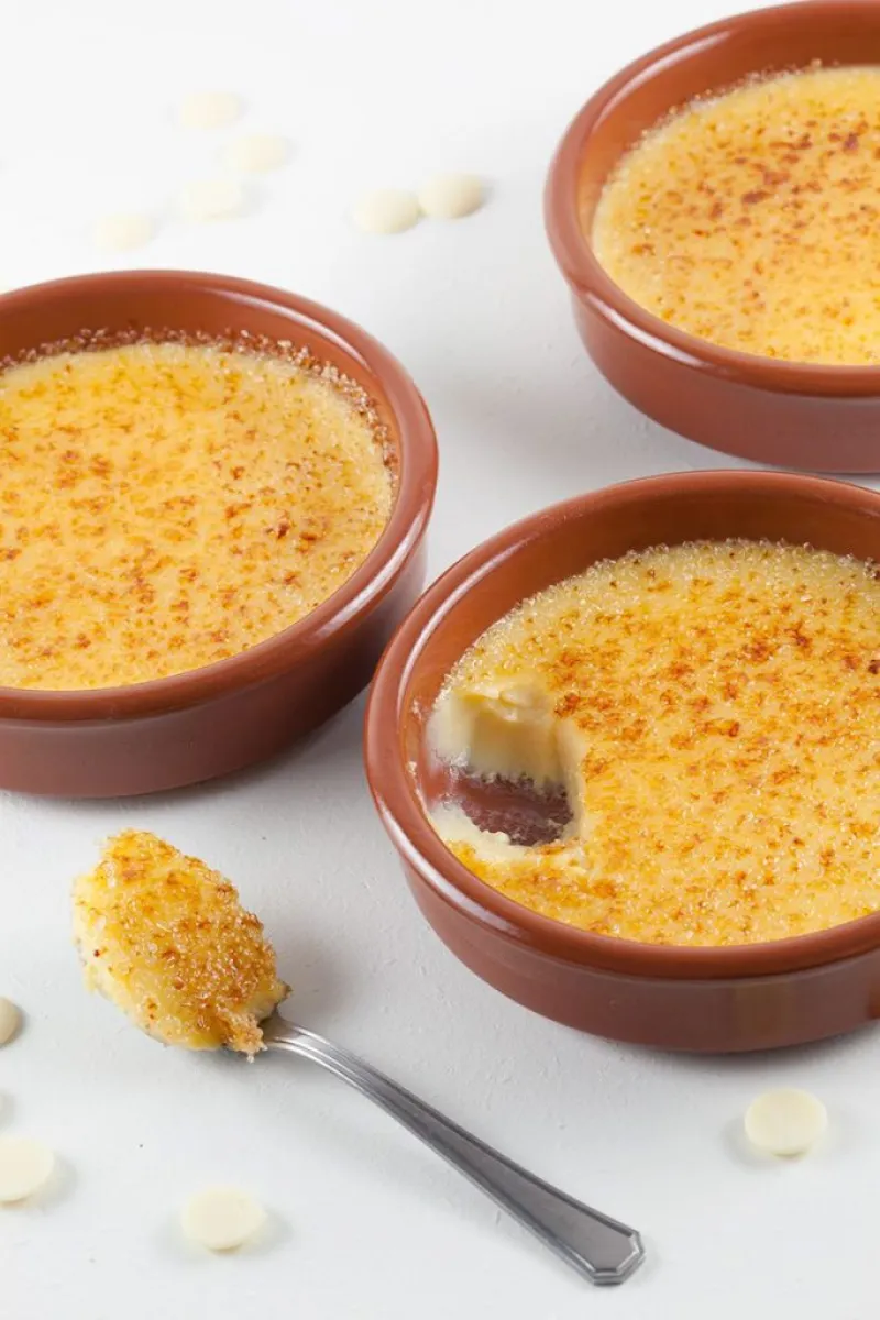 White chocolate crème brûlée