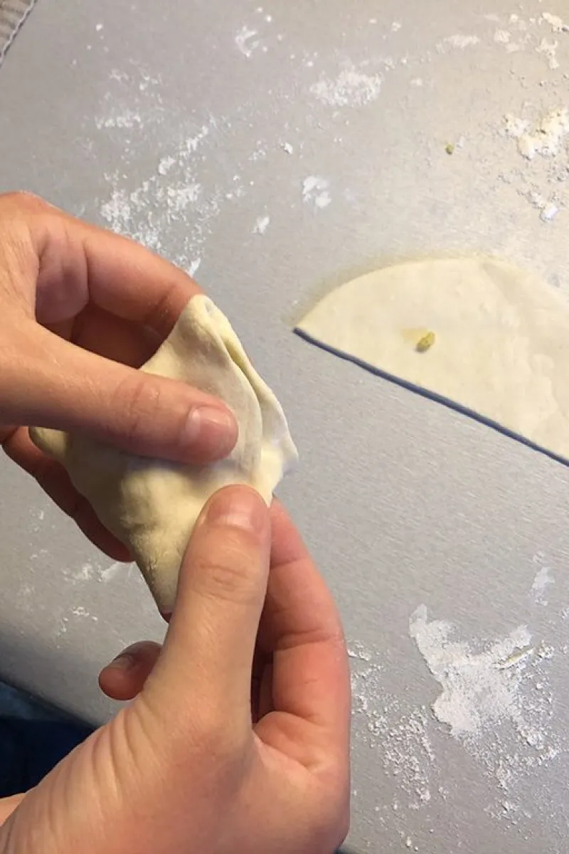 Making samosas 7