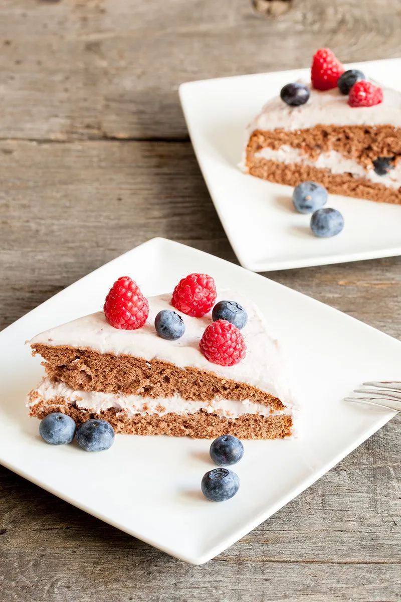 Raspberry cake
