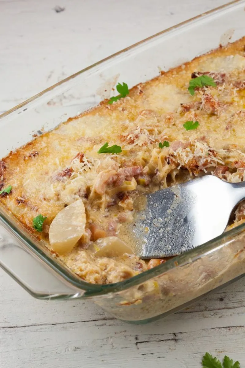 Jerusalem artichoke gratin
