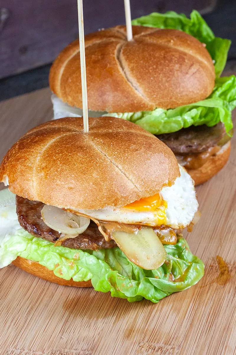 Peanut butter burgers