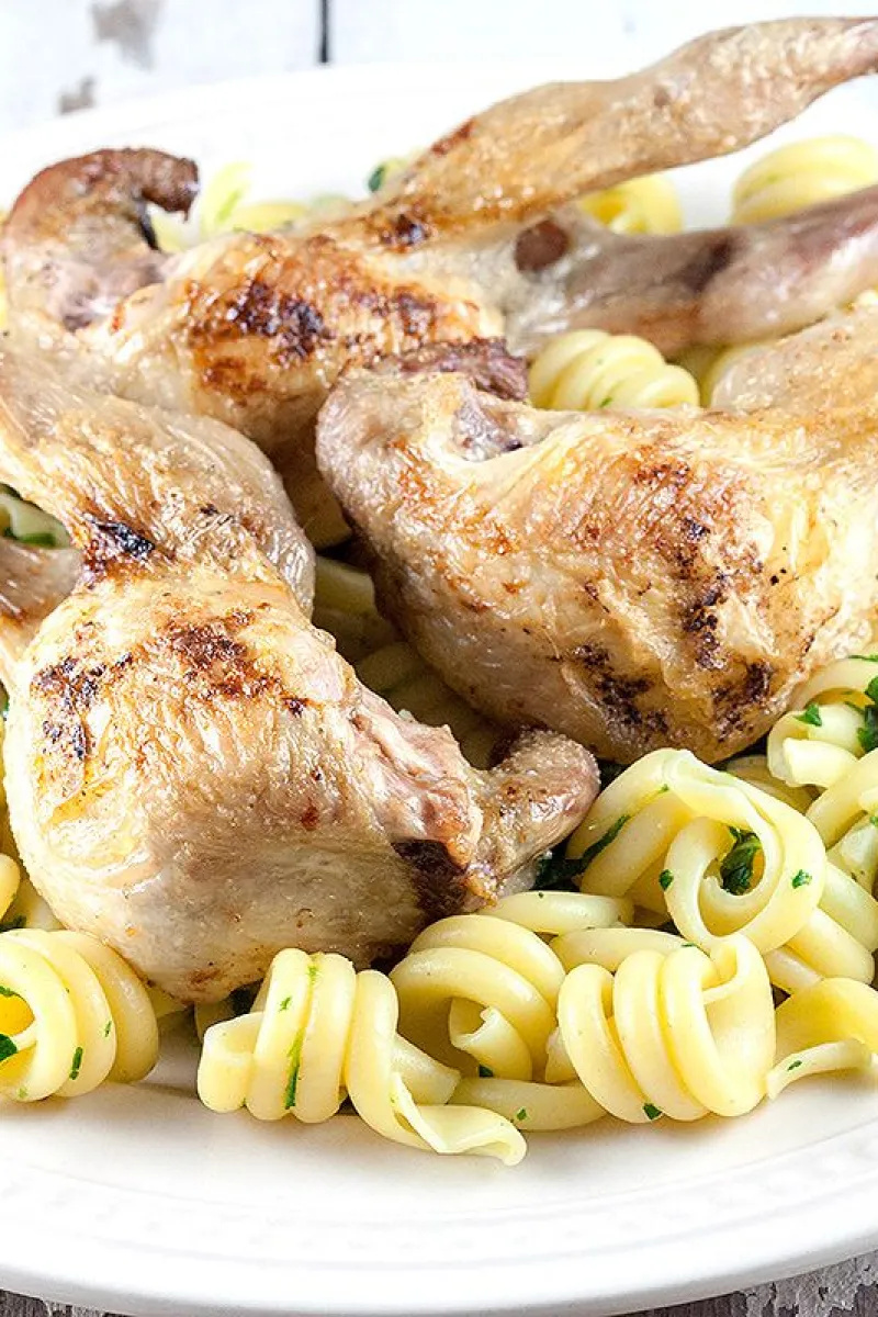 Oven roasted quail