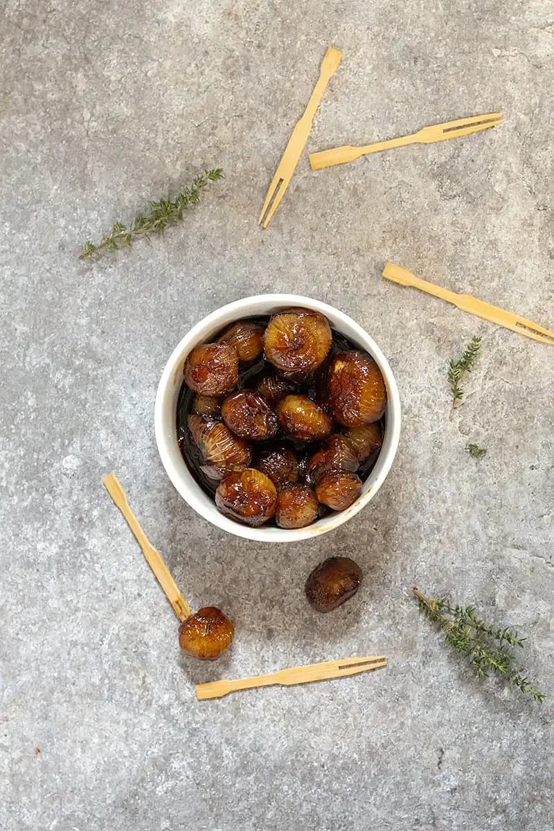 Balsamic onions