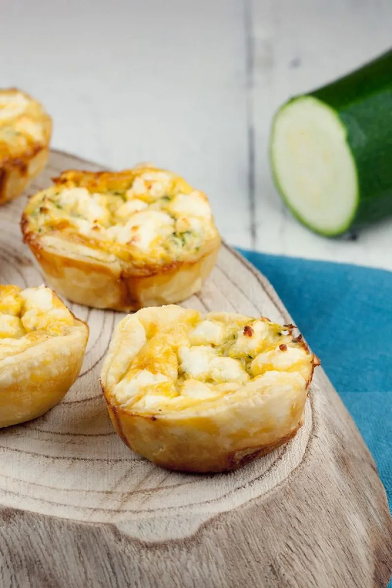 Mini zucchini quiches