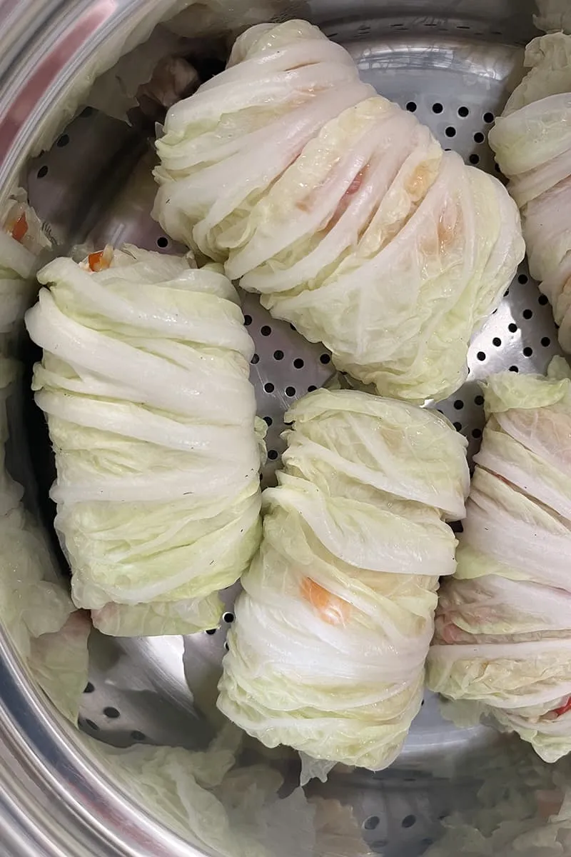 Chinese spring rolls with turkey preparation - step 3