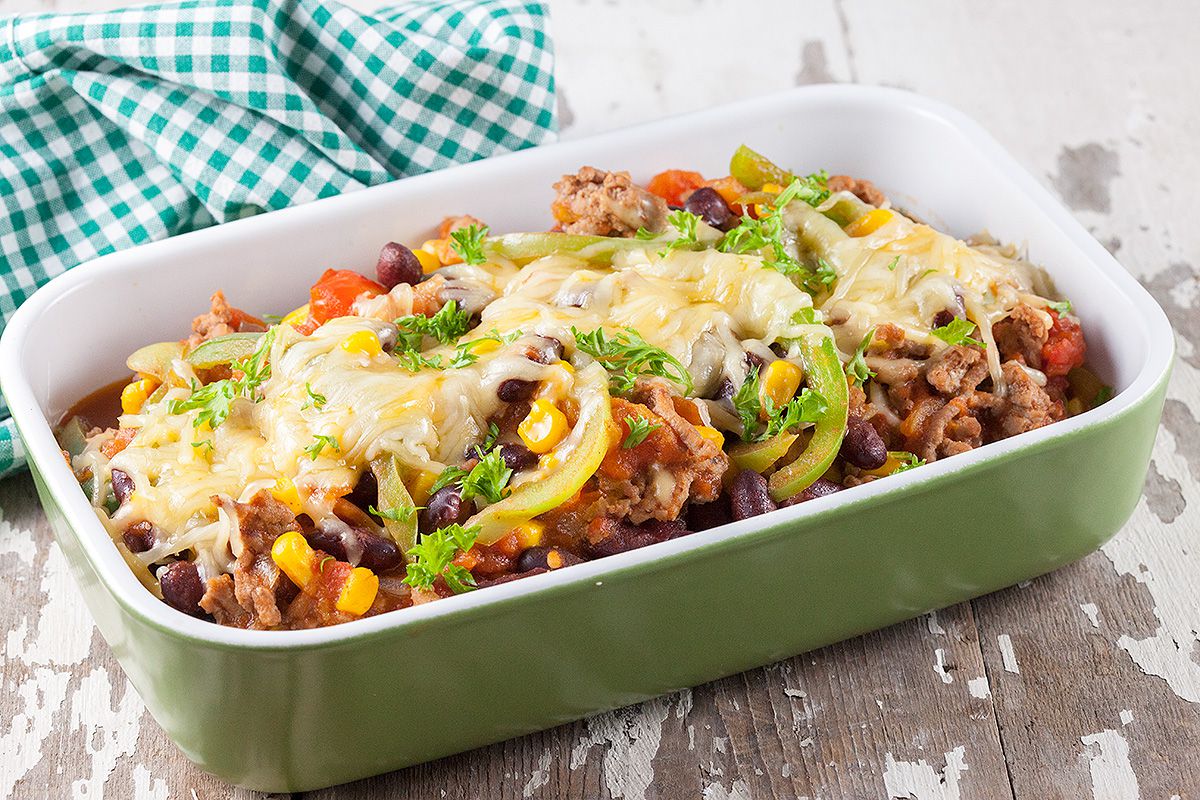 Kidney beans and corn casserole