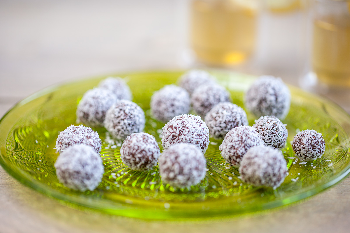 Sugar free coconut truffles