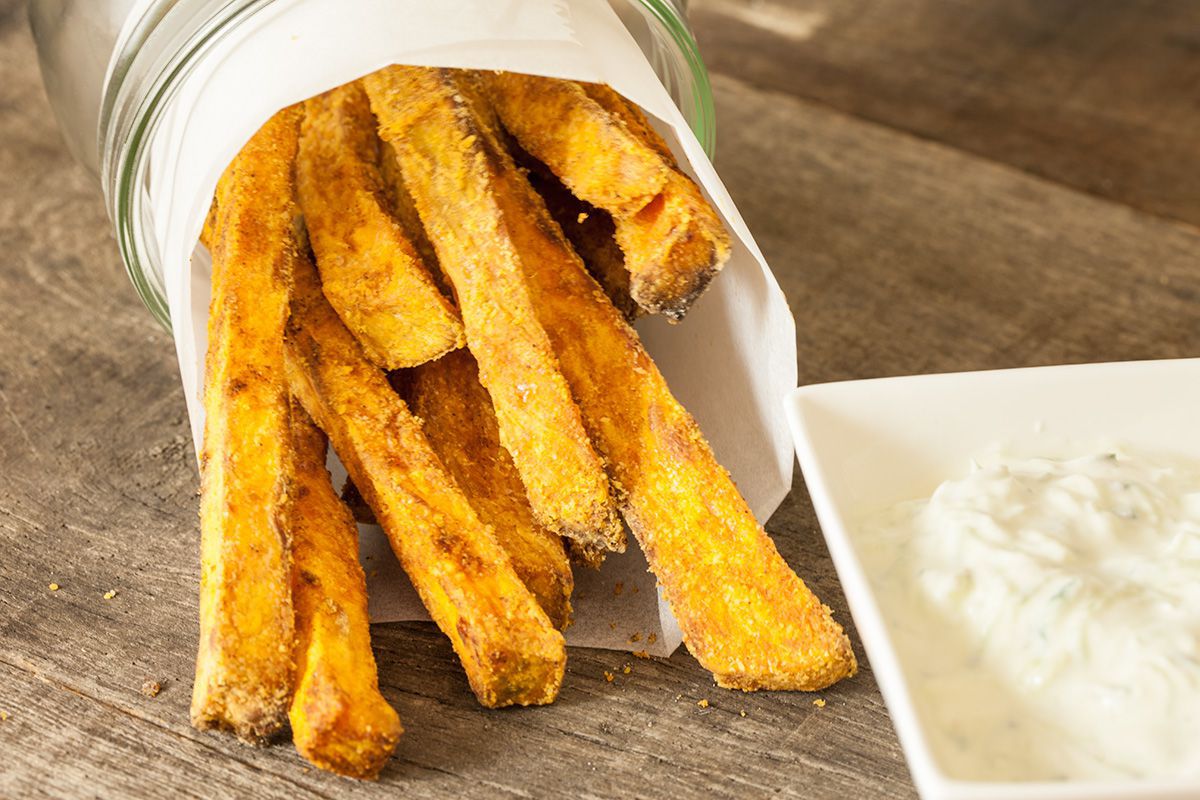Oven baked sweet potato fries