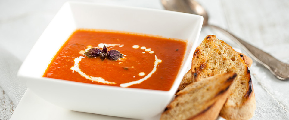 Tomato and basil soup