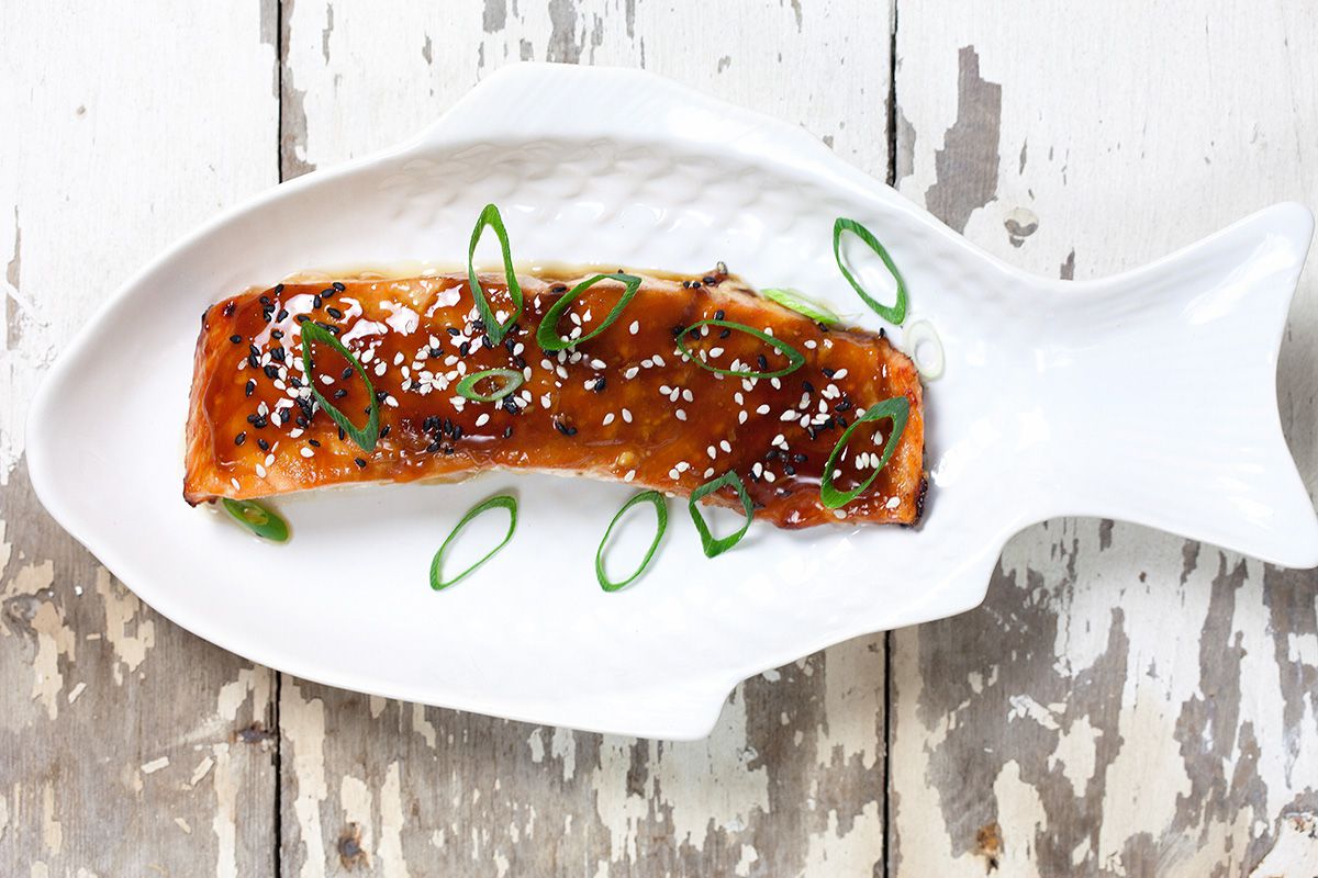 Salmon teriyaki