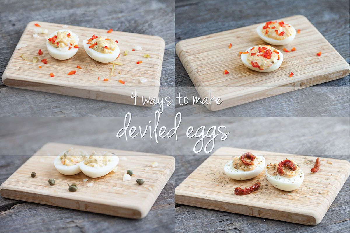 4 ways to make deviled eggs