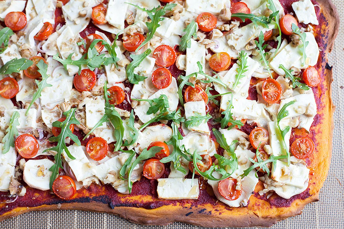 Sweet potato pizza