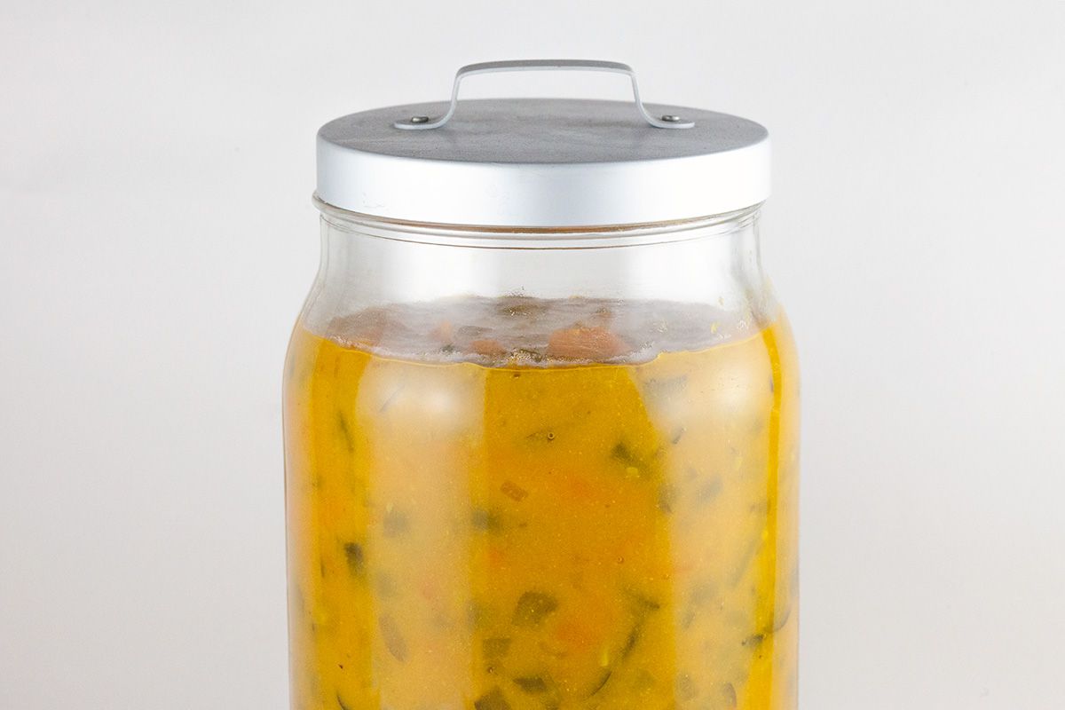 Home-made piccalilli