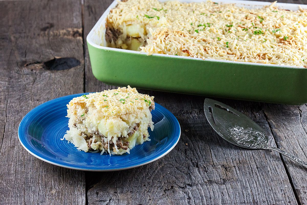 Sauerkraut mashed potatoes casserole