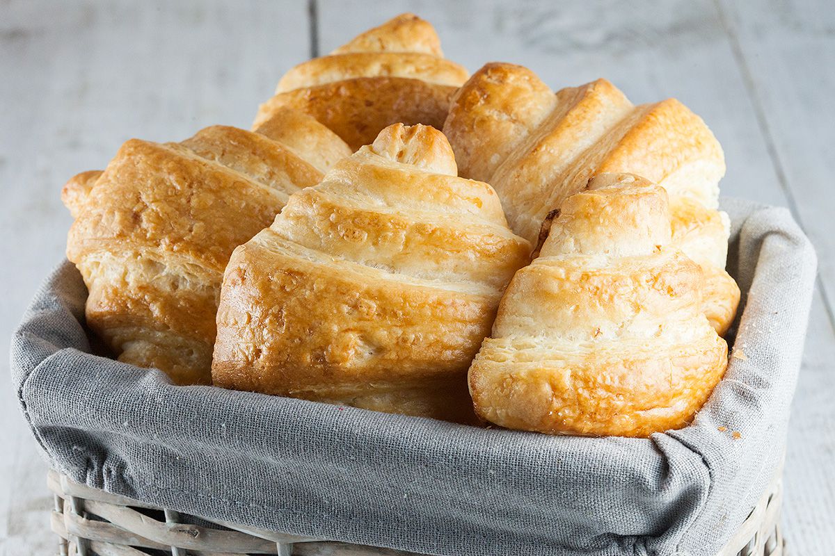 Homemade croissants