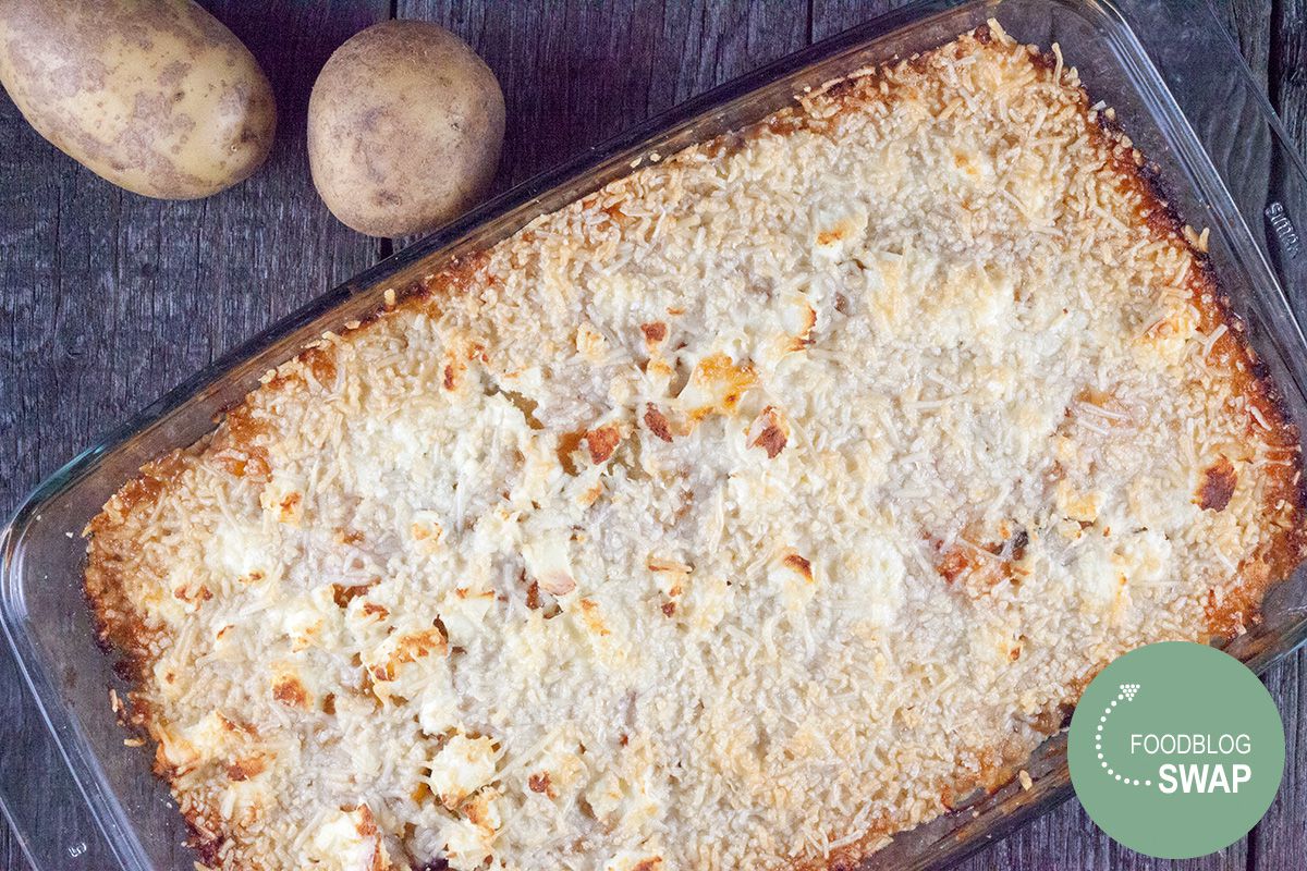 Eggplant and feta casserole