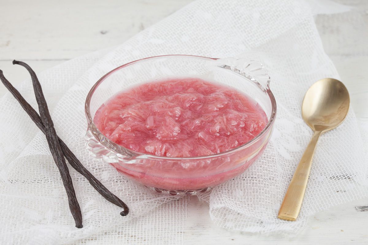 Rhubarb compote