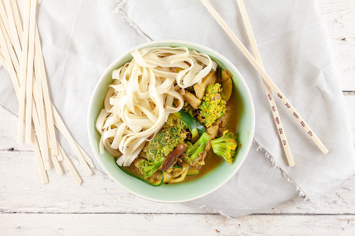 Stir fried ginger-coconut pork chops