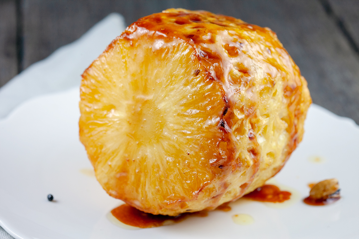 Oven roasted pineapple