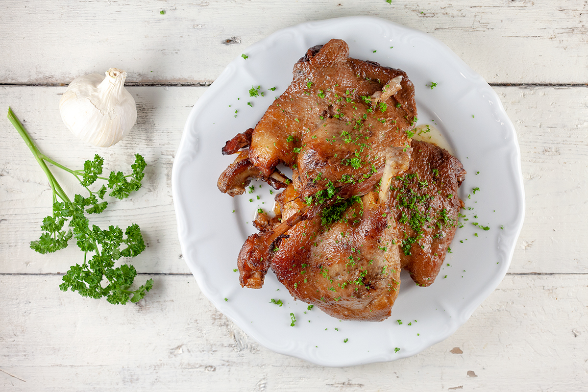 Spiced duck legs