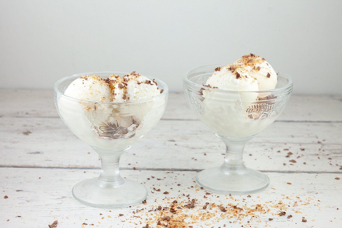 Coconut ice cream