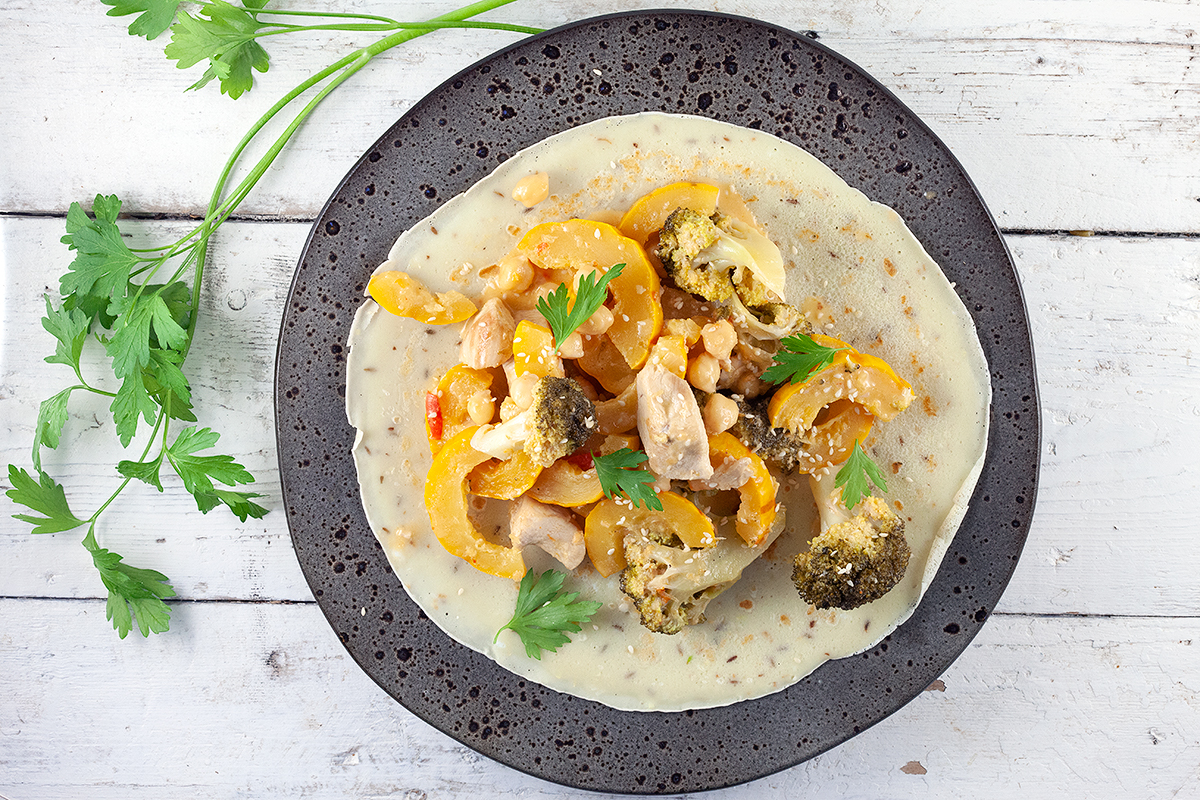 Delicata squash curry