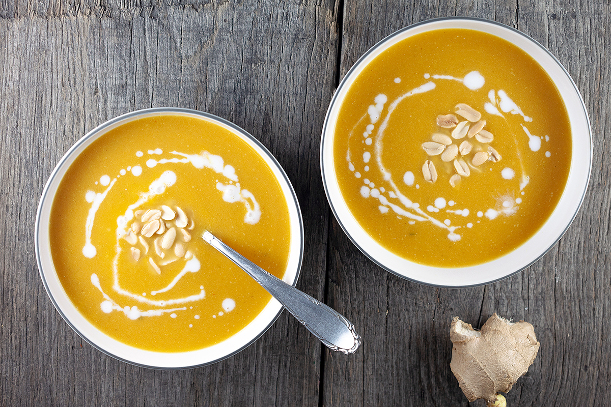 Pumpkin and zucchini soup