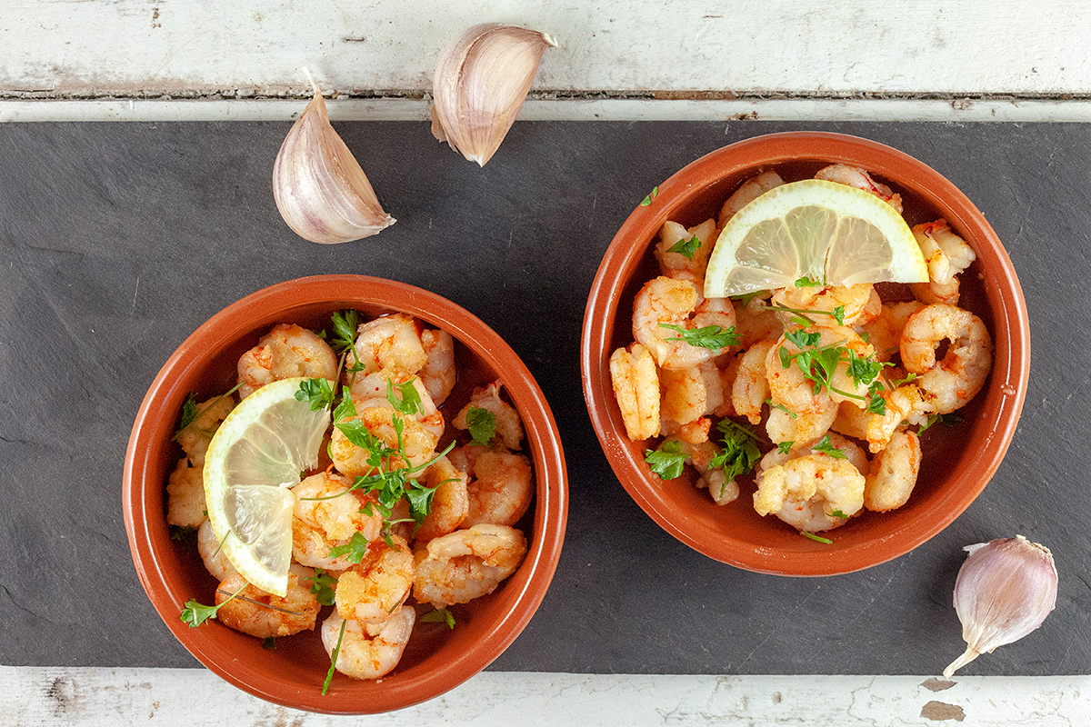 Easy garlic shrimps