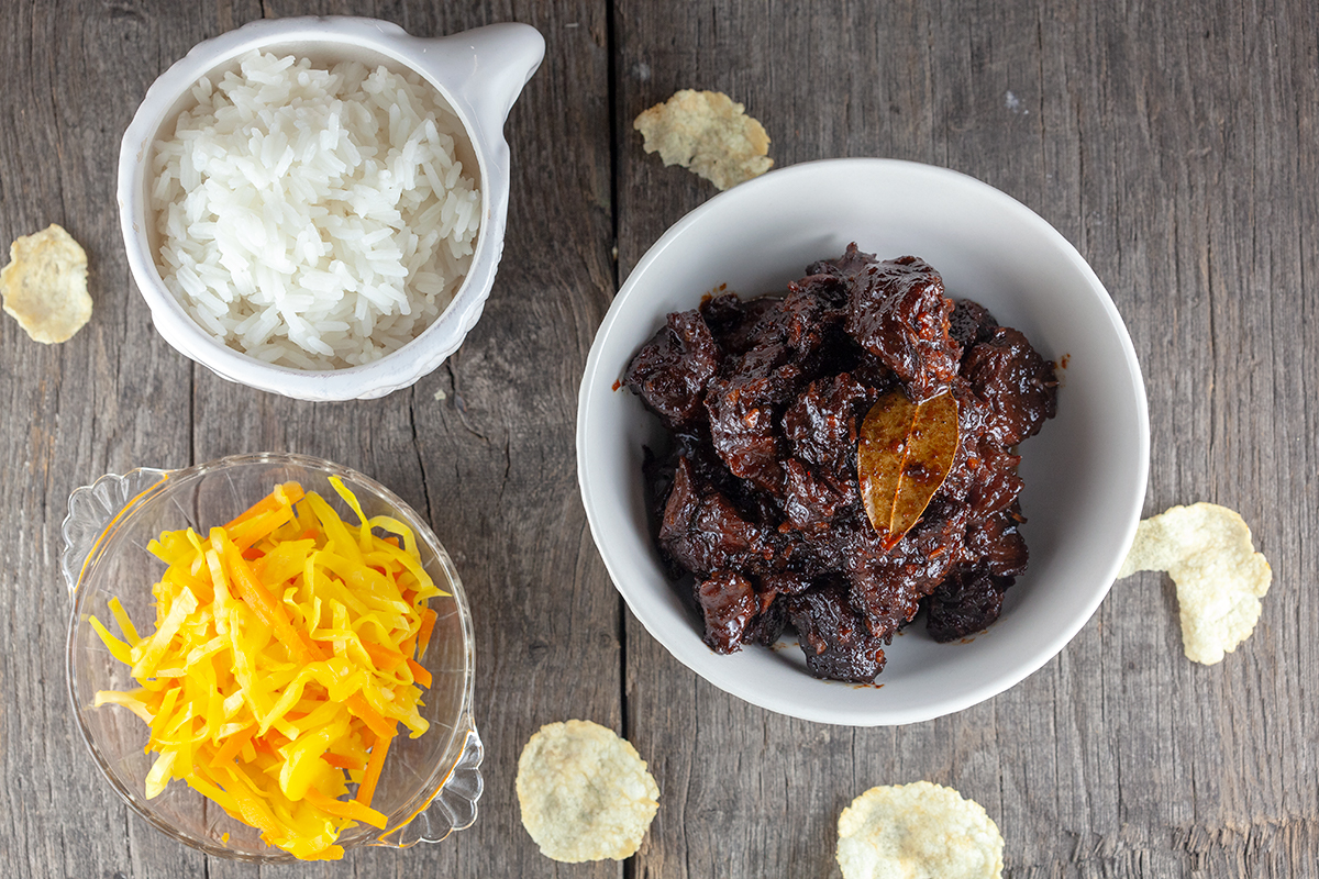 Oriental slow cooker beef stew