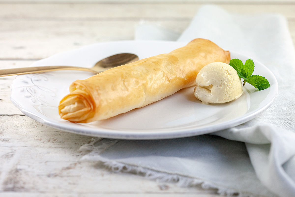 Oven baked banana lumpia