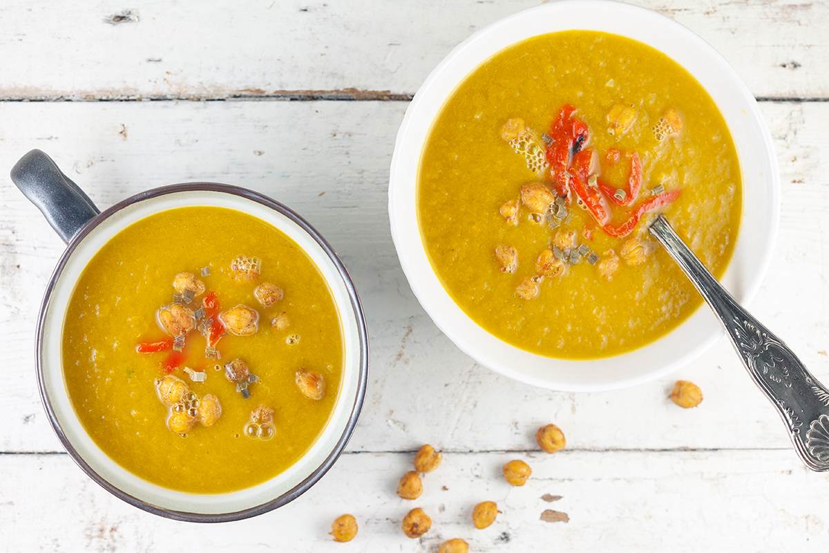 Carrot and leek soup